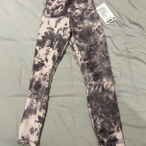 NWT Lululemon Align HR Pant 25 Diamond Dye Pink Bliss Graphite Purple size 6